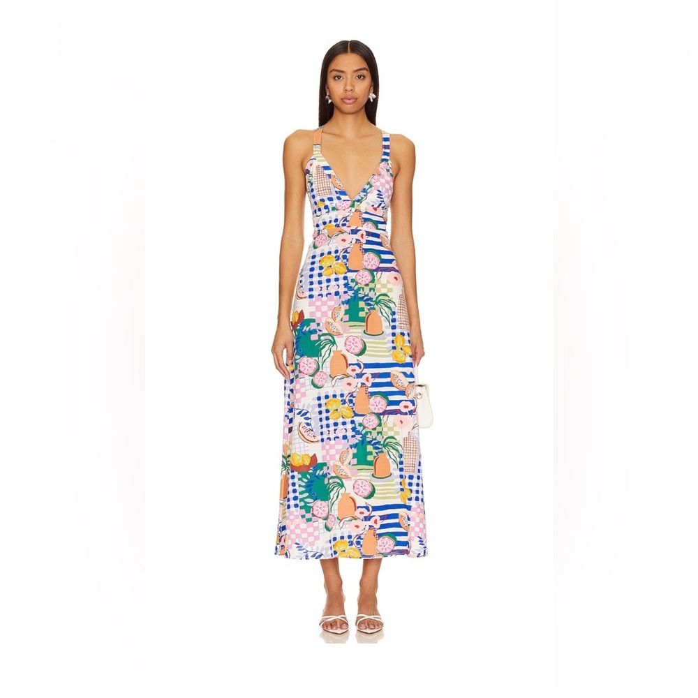 NWT MINKPINK Al Fresco midi dress from Revolve NEW WITH TAG.